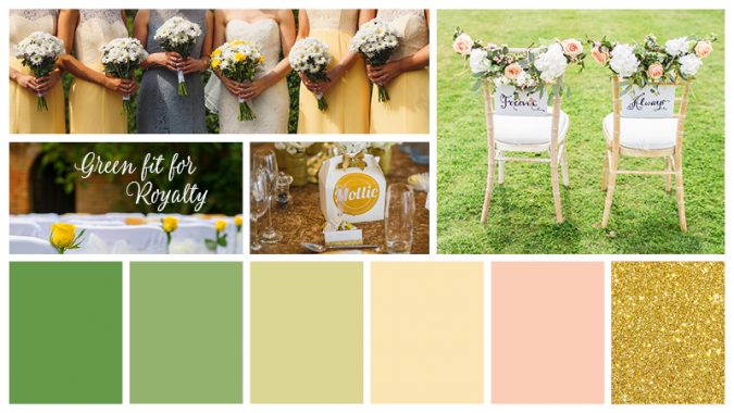 Green fit for Royalty 1 Trend Forecasting: Top 15 Expected Wedding Color Ideas - 1