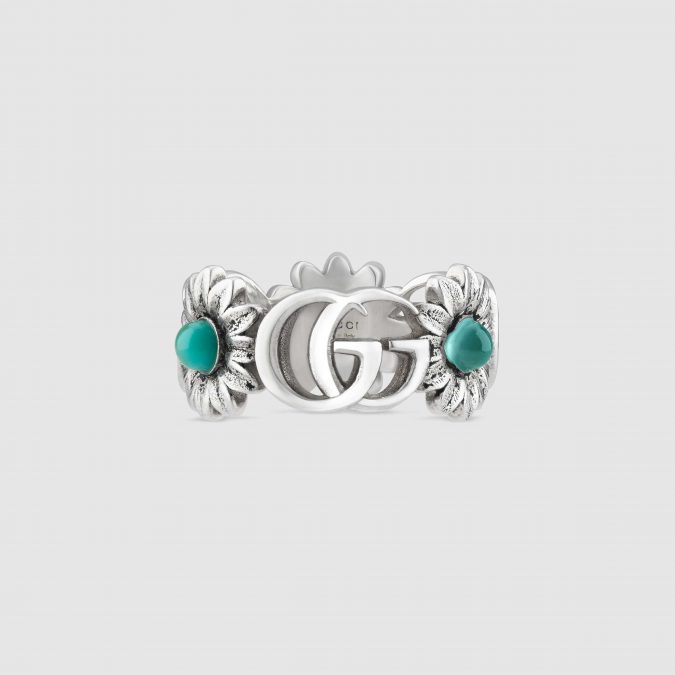 Silver ring Gucci Light Double G flower ring 60+ Stellar Sterling Silver Rings for Women - 43