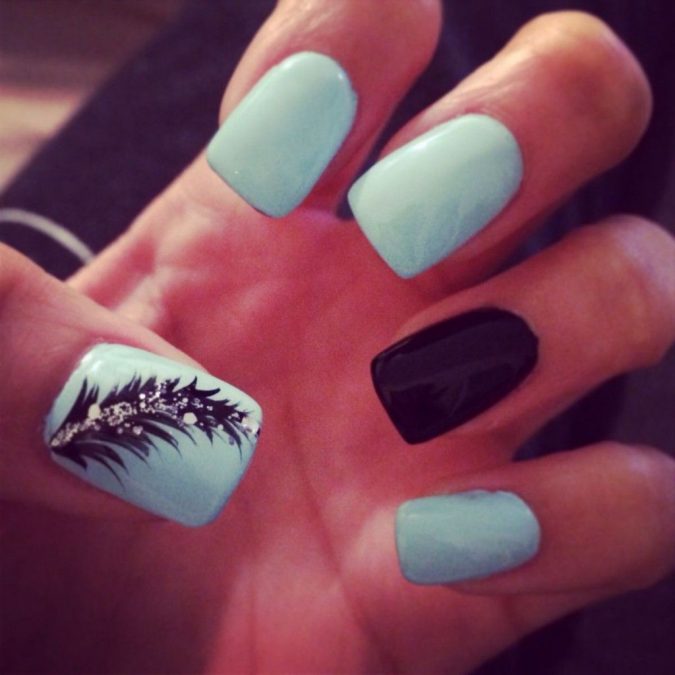 Tiffany blue nail design 3 60+ Most Fabulous Winter Nail Design Ideas This Year - 14