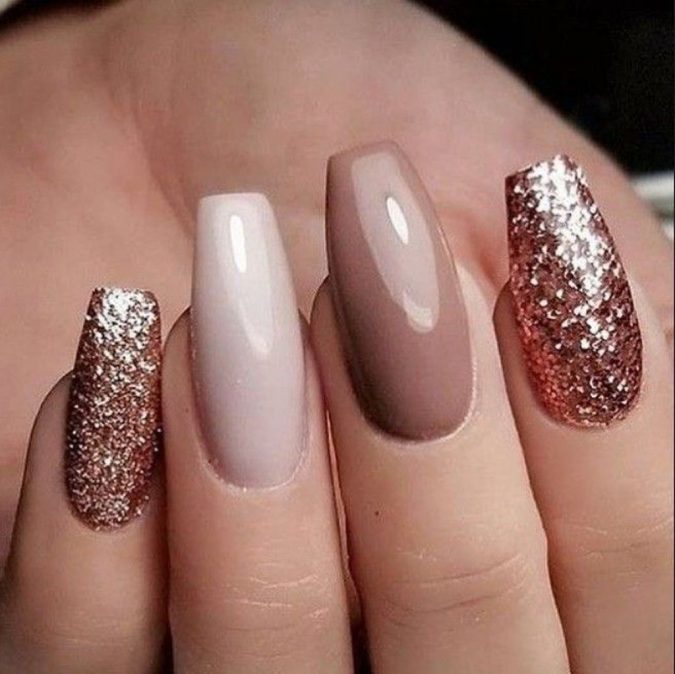 glitter nail art design 60+ Most Fabulous Winter Nail Design Ideas This Year - 46