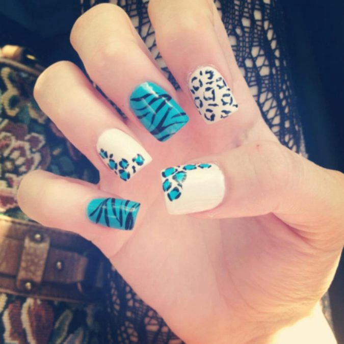 +60 Hottest Nail Design Ideas for Your Graduation 41 nail art design animal prints 3 +60 Hottest Nail Design Ideas for Your Graduation - 41