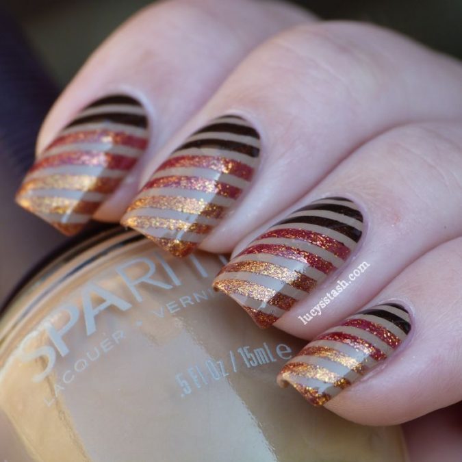 nail art gitter touch 60+ Most Fabulous Winter Nail Design Ideas This Year - 47