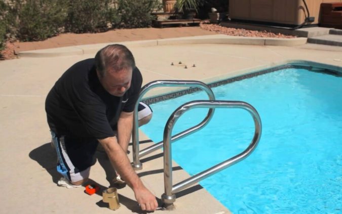 Top 15 Must-Follow Pool Maintenance Tips 19 remove ladder to winnterize pool Top 15 Must-Follow Pool Maintenance Tips - 19
