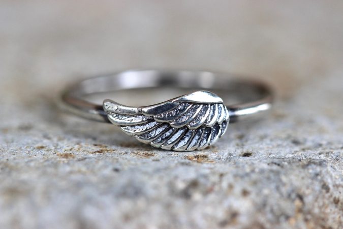 sterling silver ring wing 60+ Stellar Sterling Silver Rings for Women - 26