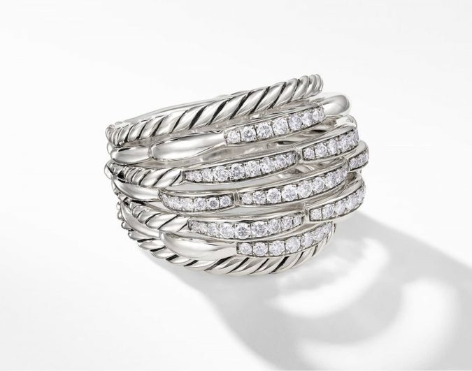 sterling silver ring with diamonds 2 60+ Stellar Sterling Silver Rings for Women - 48