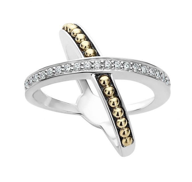 sterling silver ring with gold and diamond Lagos 60+ Stellar Sterling Silver Rings for Women - 72