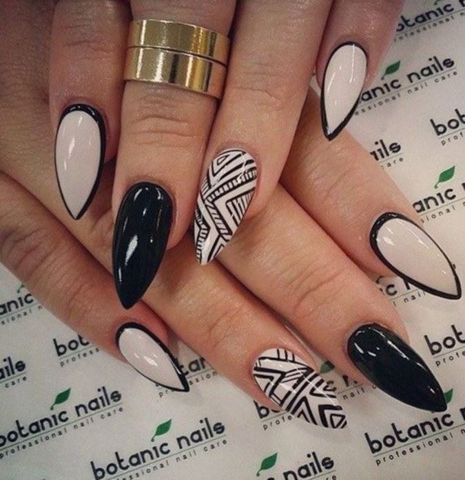 tribal nail art design 2 60+ Most Fabulous Winter Nail Design Ideas This Year - 38
