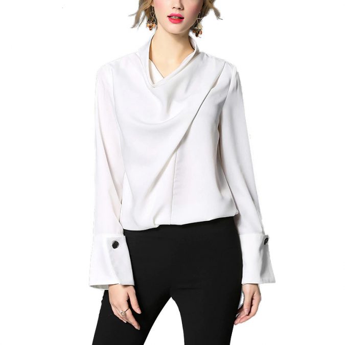 winter-womwn-outfit-with-white-shirt-675x675 70+ Elegant Winter Outfit Ideas for Business Women