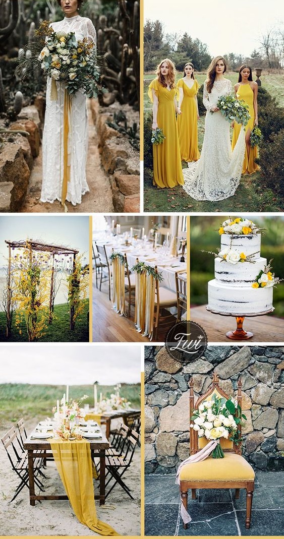 Trend Forecasting: Top 15 Expected Wedding Color Ideas 32 yellow. Trend Forecasting: Top 15 Expected Wedding Color Ideas - 32