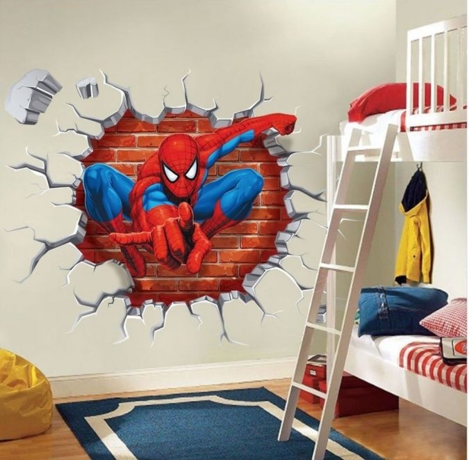 3D wall sticker design 1 15 Simple Décor Tips to Make Your Kids' Room Look Attractive - 19