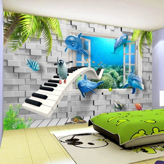 3D wall sticker le décor design look. 15 Simple Décor Tips to Make Your Kids' Room Look Attractive - 21