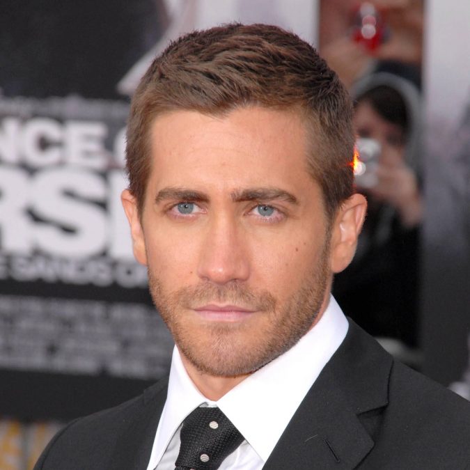 Jake-Gyllenhaal-crew-cut-square-face-675x675 10 Best Men's Haircuts According to Face Shape in 2022