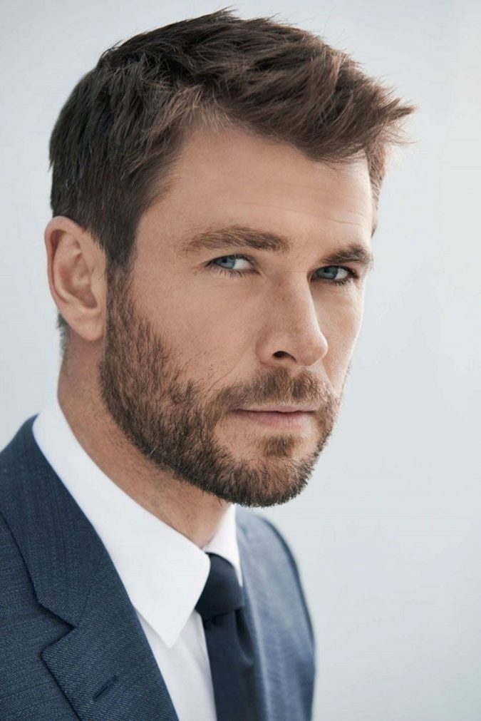 buzz-cut-Ivy-League-Chris-Hemsworth-675x1011 10 Best Men's Haircuts According to Face Shape in 2020