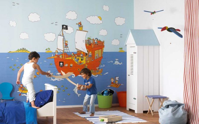 kids room decor wallpaper 15 Simple Décor Tips to Make Your Kids' Room Look Attractive - 26