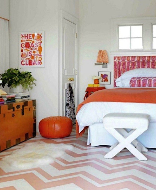kids room with painted floor 1 15 Simple Décor Tips to Make Your Kids' Room Look Attractive - 35