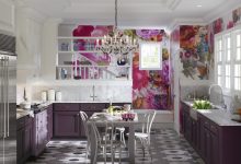 kitchen with floral wallpaper Top 16 Creative Kitchen Decoration Tricks No One Told You About - 10