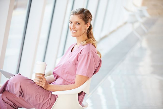 12 Gift Ideas for Your Favorite Medical Professional 15 nurse drinking coffee 12 Gift Ideas for Your Favorite Medical Professional - 15