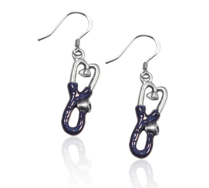 12 Gift Ideas for Your Favorite Medical Professional 5 silver stethoscope earrings 12 Gift Ideas for Your Favorite Medical Professional - 5