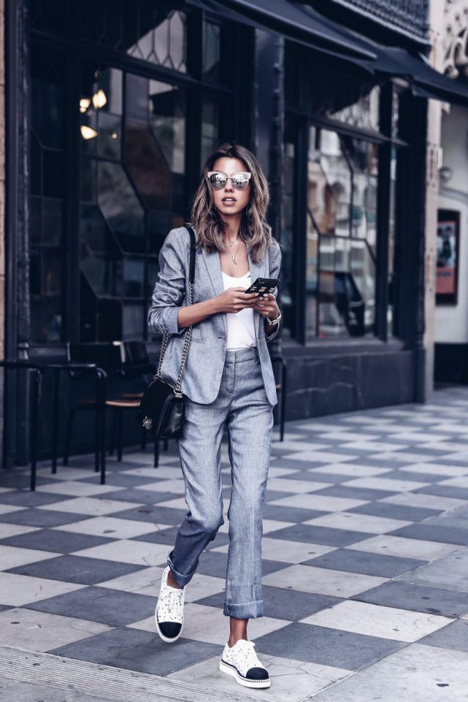 summer-work-outfit-suit-675x1013 80+ Elegant Summer Outfit Ideas for Business Women