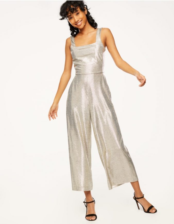 silver jumpsuit 10 Stunning Women Outfit Ideas - 9