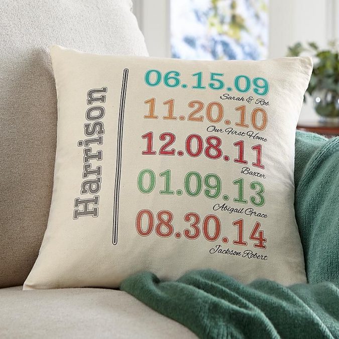 Top 15 Creative Mother's Day Gift Ideas 18 Family history throw pillows Top 15 Creative Mother's Day Gift Ideas - 18