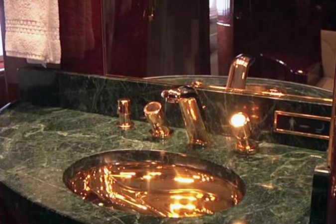trump-gold-bathroom-sink-675x450 Top 10 Most Expensive and Unusual Things Owned By American President Trump