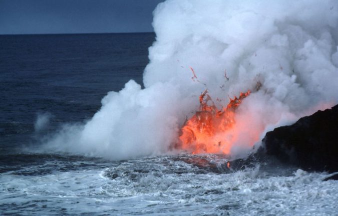 Top 10 Unusual Solar System Facts Found Recently 8 water and volcano in hawaii Top 10 Unusual Solar System Facts Found Recently - 8