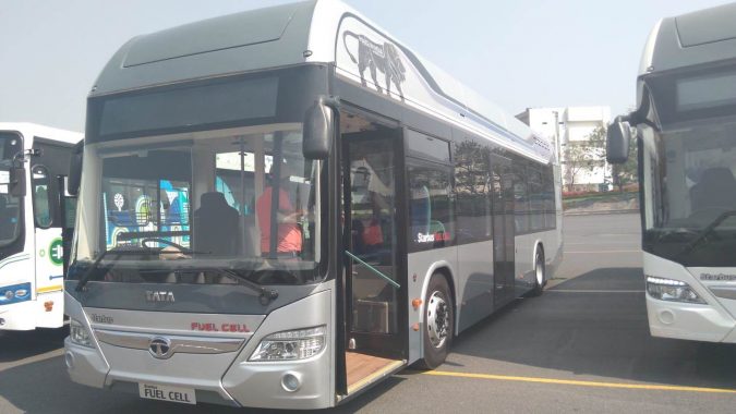 Tata Fuel Cell Bus 2 Saving Nature: Best 10 Eco-Friendly Transport Types - 9 Eco-Friendly Transport