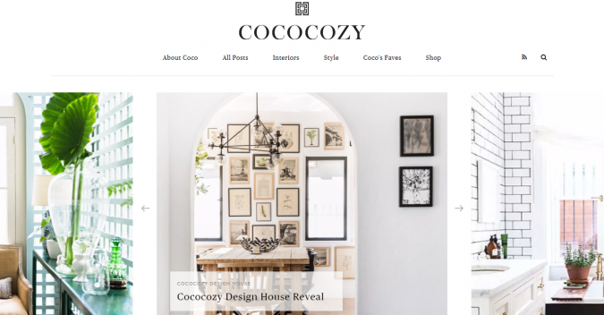 cococozy website interior design Best 50 Interior Design Websites and Blogs to Follow - 39 interior design websites