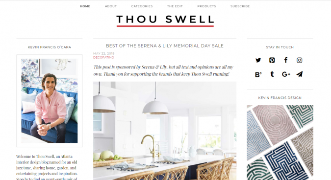 thou swell interior design Best 50 Interior Design Websites and Blogs to Follow - 13 interior design websites