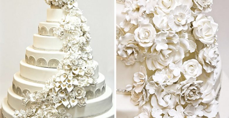 wewdding cake Top 10 Most Expensive Wedding Cakes Ever Made - Celebrity wedding cakes 1