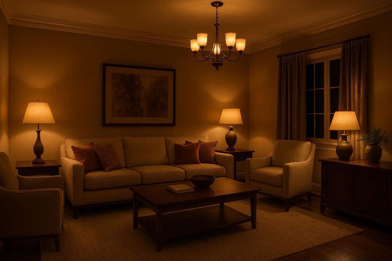 The Ultimate Decorating Guide for Your Living Room 6 Add Layered Lighting for a Warm and Elegant Atmosphere The Ultimate Decorating Guide for Your Living Room - 6