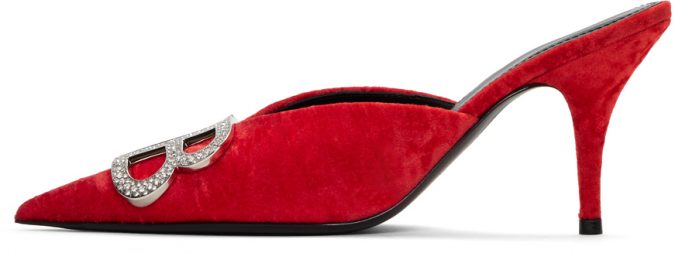 Balenciaga red mules e1560253040141 Best 20 Balenciaga Shoes Outfit Ideas for Women - 5
