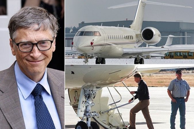 Bill Gates private jet 1 15 Most Luxurious Helicopters and Private Jets Owned by Celebrities! - 32
