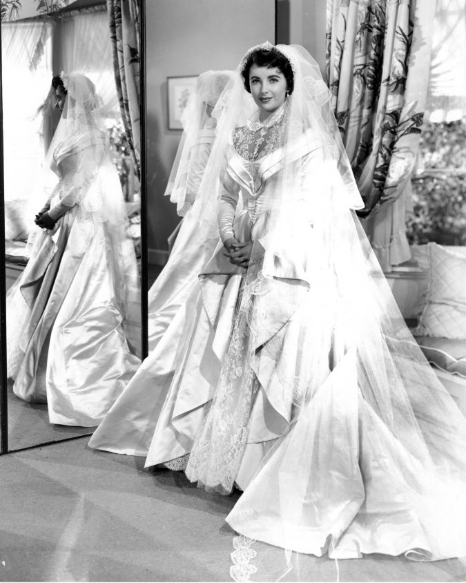 Elizabeth Taylor wedding dress by Helen Rose Top 10 Most Expensive Wedding Dress Designers - 50