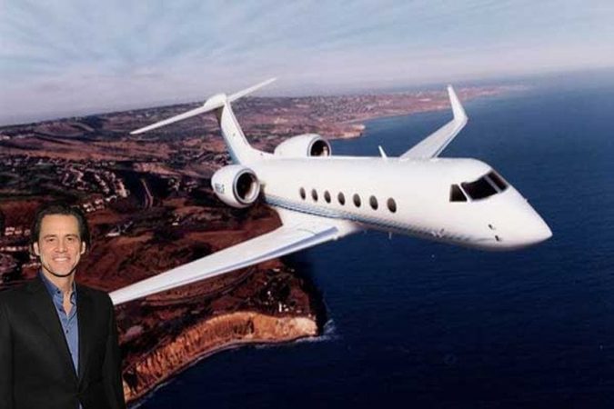 Jim Carrey private jet 15 Most Luxurious Helicopters and Private Jets Owned by Celebrities! - 15