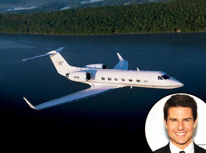 Tom-Cruise-private-jet-675x500 15 Most Luxurious Helicopters and Private Jets Owned by Celebrities!