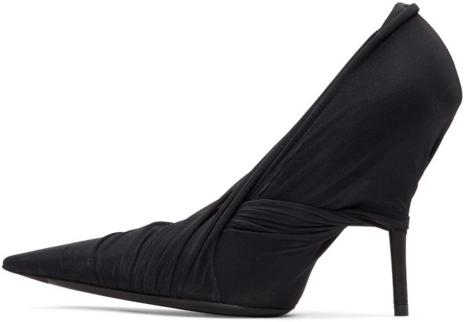 Best 20 Balenciaga Shoes Outfit Ideas for Women 31 black jersey wrap heels e1560251300117 Best 20 Balenciaga Shoes Outfit Ideas for Women - 31