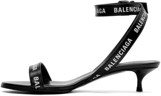 black logo strapy sandals Best 20 Balenciaga Shoes Outfit Ideas for Women - 52