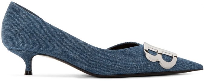 blue denim BB heels shoes Best 20 Balenciaga Shoes Outfit Ideas for Women - 49