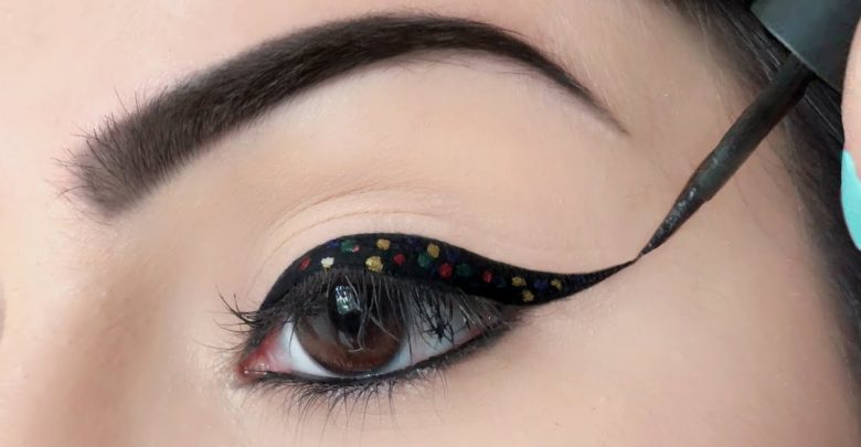 eye makeup polka dot eyeliner 20+ Natural Prom Makeup Ideas and Tutorials - prom dresses 22