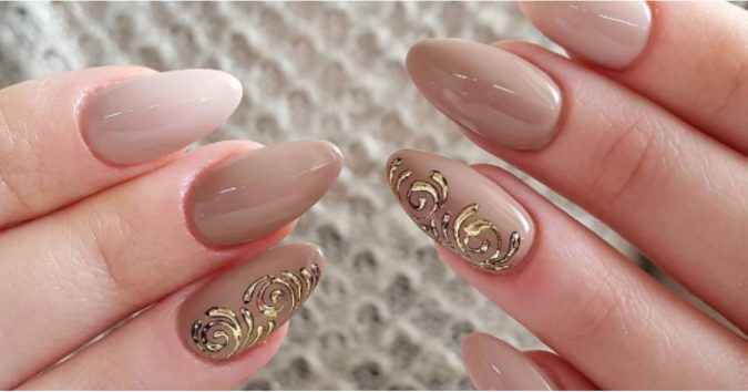 nude nail design 2 +60 Hottest Nail Design Ideas for Your Graduation - 15