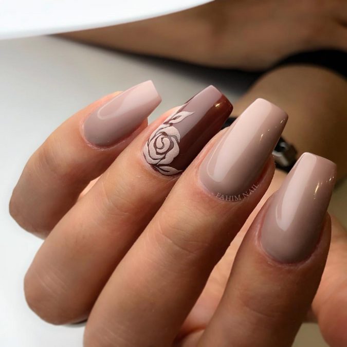 nude nail design +60 Hottest Nail Design Ideas for Your Graduation - 12