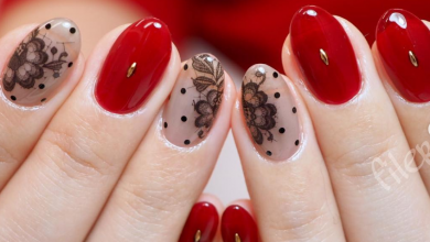 red nail art +60 Hottest Nail Design Ideas for Your Graduation - 180