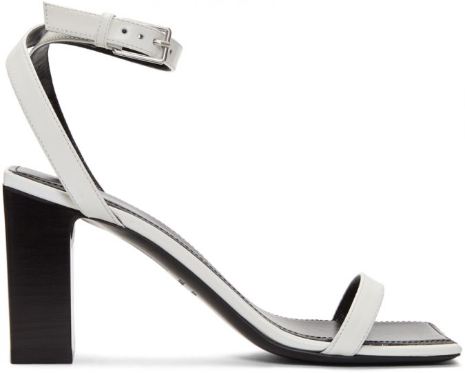 white-double-strap-square-sandals-675x541 Best 20 Balenciaga Shoes Outfit Ideas for Women in 2021