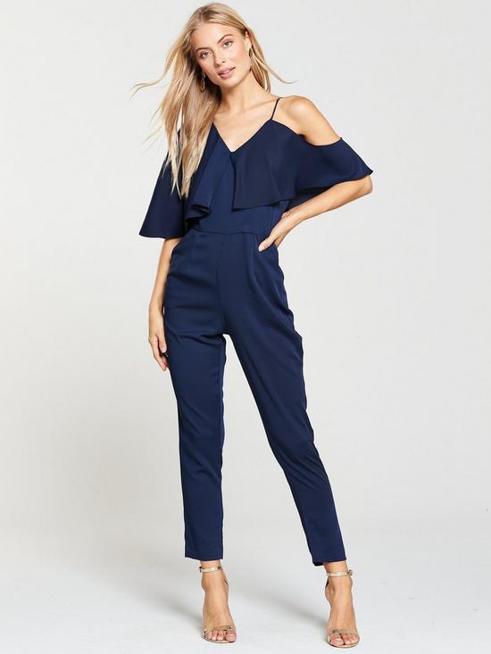 women-outfit-Lavish-Alice-Off-The-Shoulder-Tapered-Jumpsuit Best 20 Balenciaga Shoes Outfit Ideas for Women in 2021