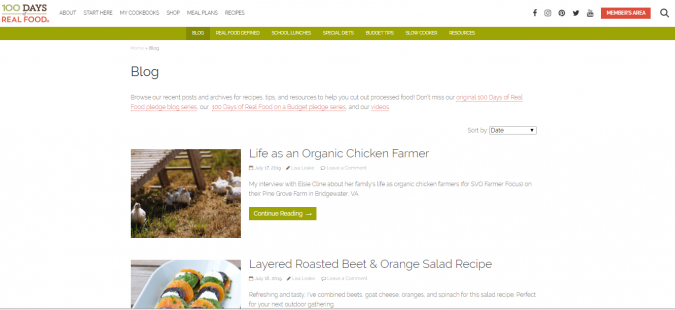 Best 50 Healthy Food Blogs and Websites to Follow 8 100 Days of Real Food Best 50 Healthy Food Blogs and Websites to Follow - 8