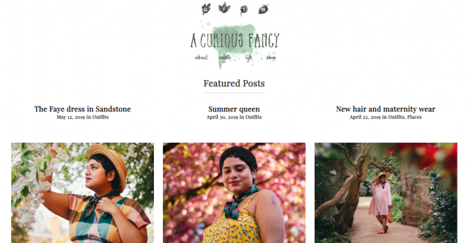 Top 60 Trendy Women Fashion Blogs to Follow 37 A Curious Fancy blog screenshot Top 60 Trendy Women Fashion Blogs to Follow - 37