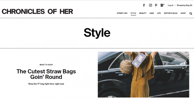 Top 60 Trendy Women Fashion Blogs to Follow 36 Chronicles of Her blog screenshot Top 60 Trendy Women Fashion Blogs to Follow - 36