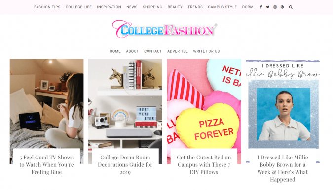 Top 60 Trendy Women Fashion Blogs to Follow 28 College Fashion website screenshot Top 60 Trendy Women Fashion Blogs to Follow - 28